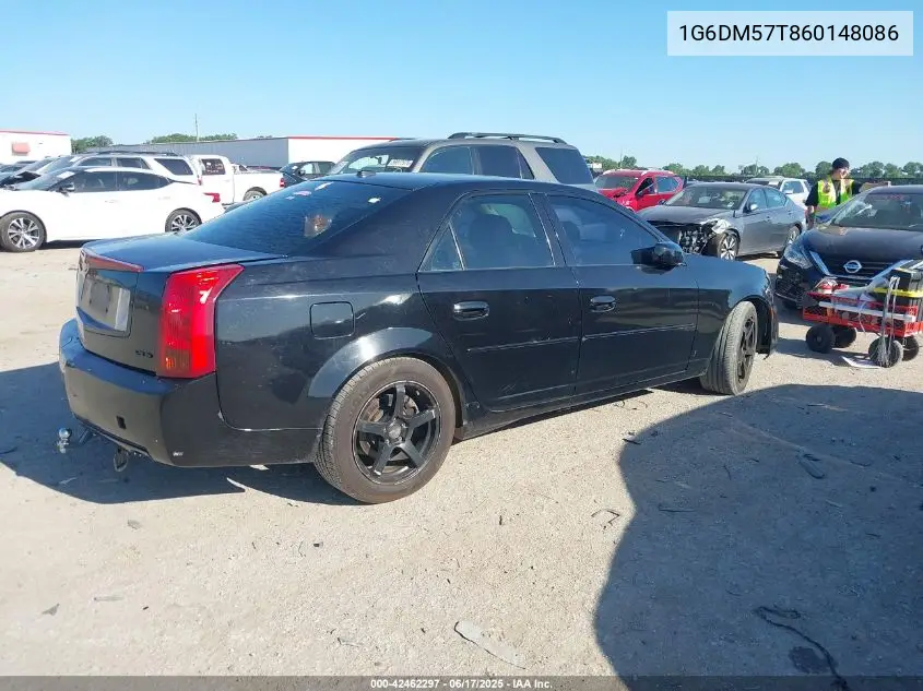 2006 Cadillac Cts Standard VIN: 1G6DM57T860148086 Lot: 42462297
