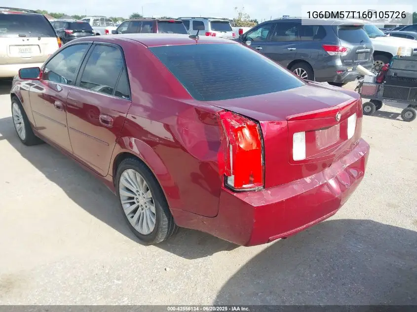 2006 Cadillac Cts Standard VIN: 1G6DM57T160105726 Lot: 42556134