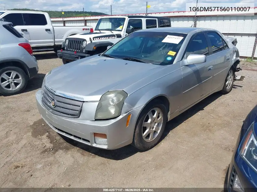 2006 Cadillac Cts Standard VIN: 1G6DM57T560110007 Lot: 42577137