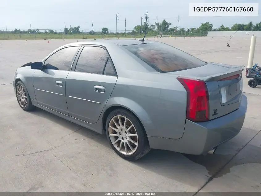 2006 Cadillac Cts Standard VIN: 1G6DP577760167660 Lot: 42765428