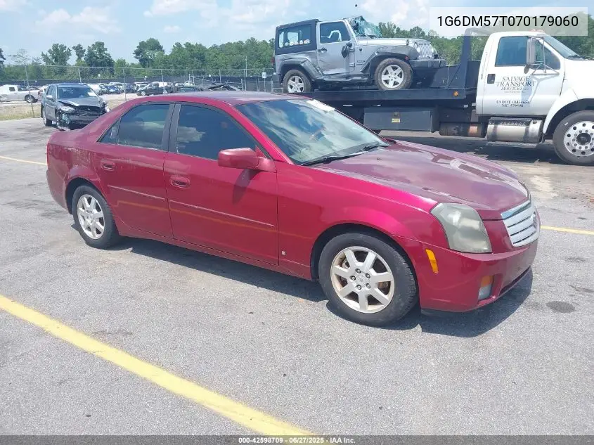 2007 Cadillac Cts Standard VIN: 1G6DM57T070179060 Lot: 42598709