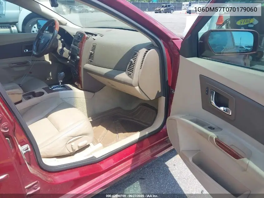2007 Cadillac Cts Standard VIN: 1G6DM57T070179060 Lot: 42598709