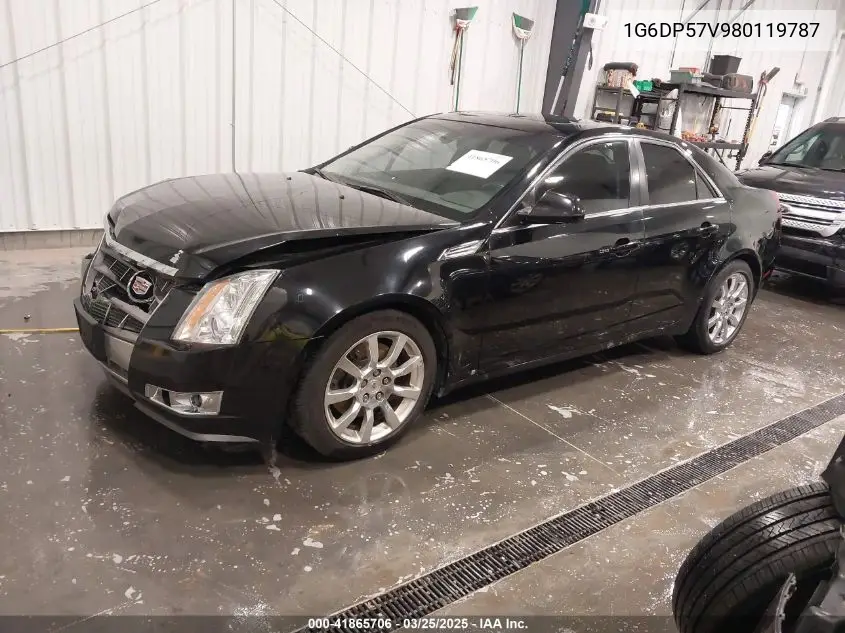 2008 Cadillac Cts Standard VIN: 1G6DP57V980119787 Lot: 41865706