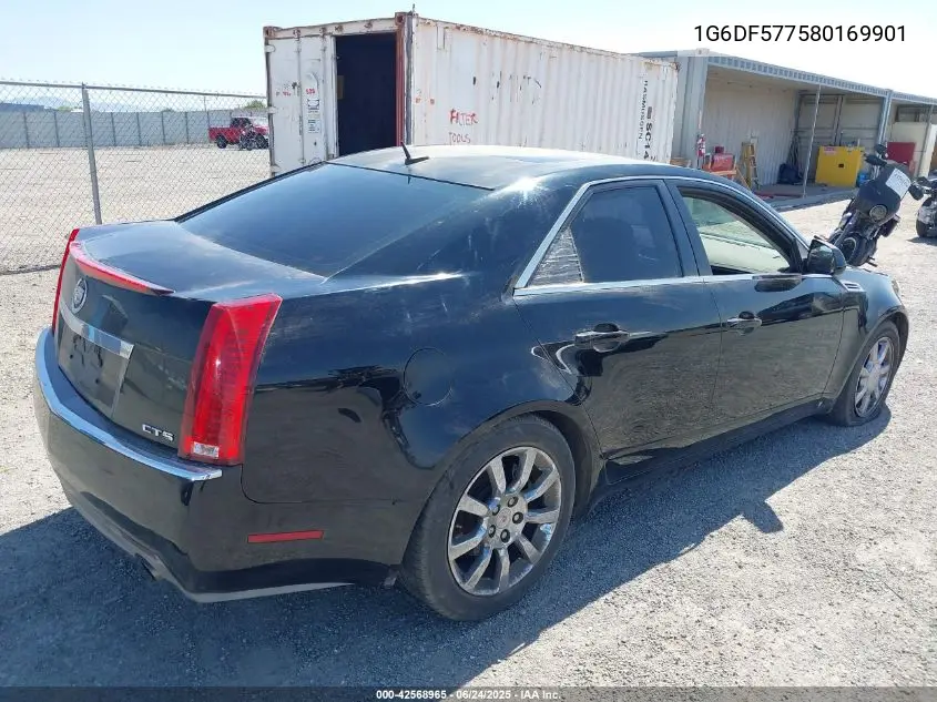 2008 Cadillac Cts Standard VIN: 1G6DF577580169901 Lot: 42568965