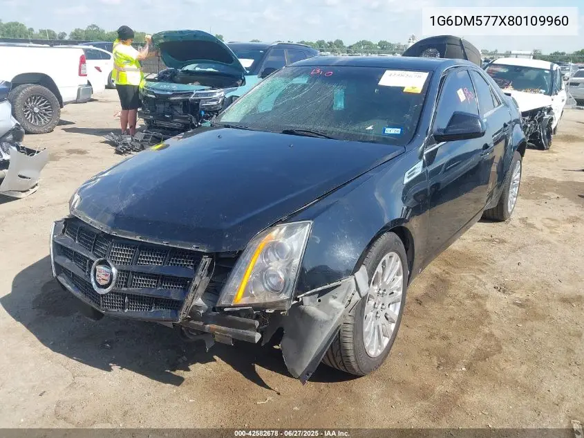 2008 Cadillac Cts Standard VIN: 1G6DM577X80109960 Lot: 42582678