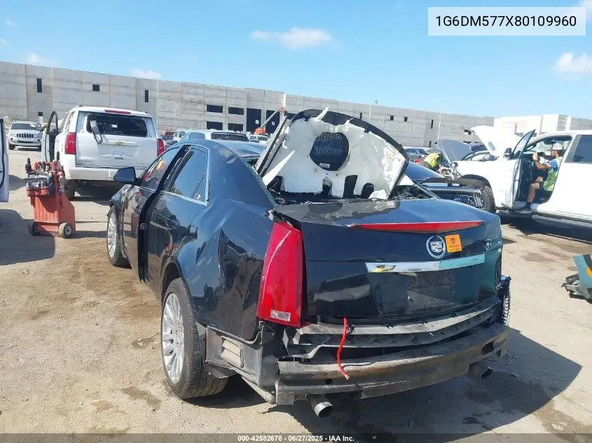 2008 Cadillac Cts Standard VIN: 1G6DM577X80109960 Lot: 42582678