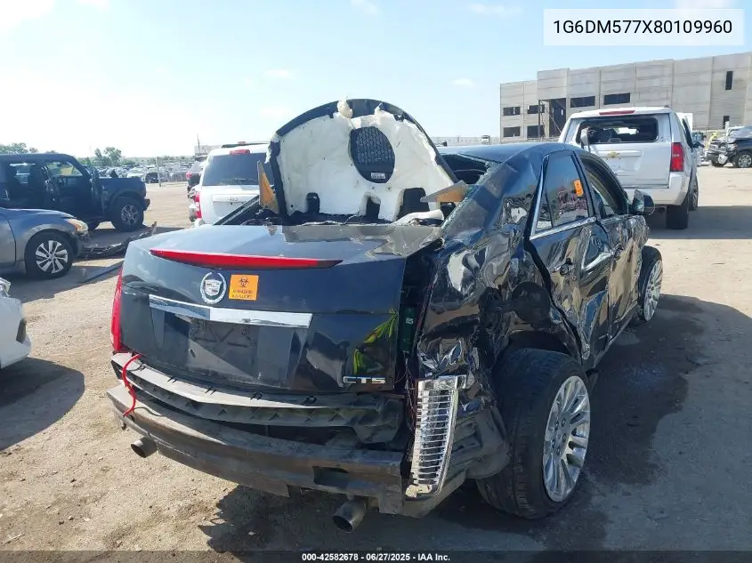 2008 Cadillac Cts Standard VIN: 1G6DM577X80109960 Lot: 42582678