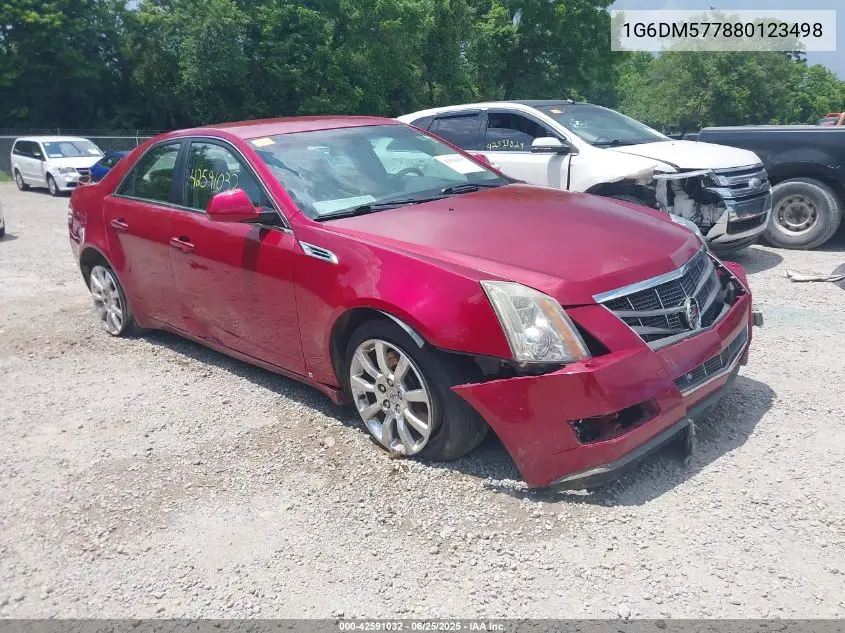 2008 Cadillac Cts Standard VIN: 1G6DM577880123498 Lot: 42591032