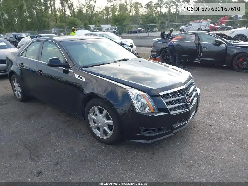 2008 Cadillac Cts Standard VIN: 1G6DF577680167610 Lot: 42595266