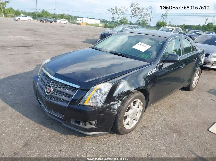 2008 Cadillac Cts Standard VIN: 1G6DF577680167610 Lot: 42595266