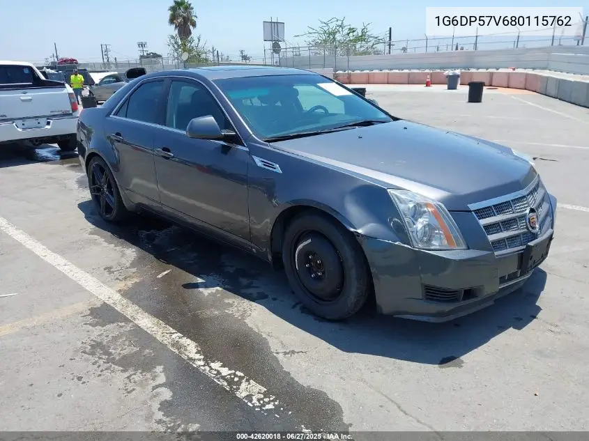 2008 Cadillac Cts Standard VIN: 1G6DP57V680115762 Lot: 42620018