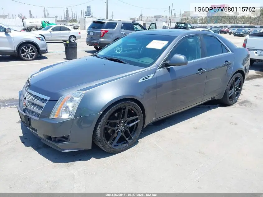 2008 Cadillac Cts Standard VIN: 1G6DP57V680115762 Lot: 42620018
