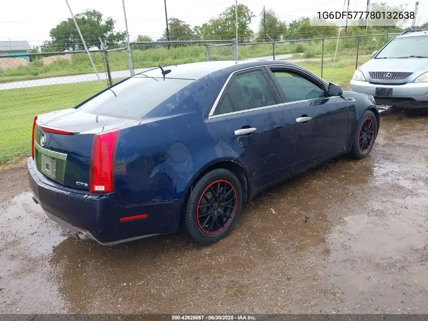 2008 Cadillac Cts Standard VIN: 1G6DF577780132638 Lot: 42626867