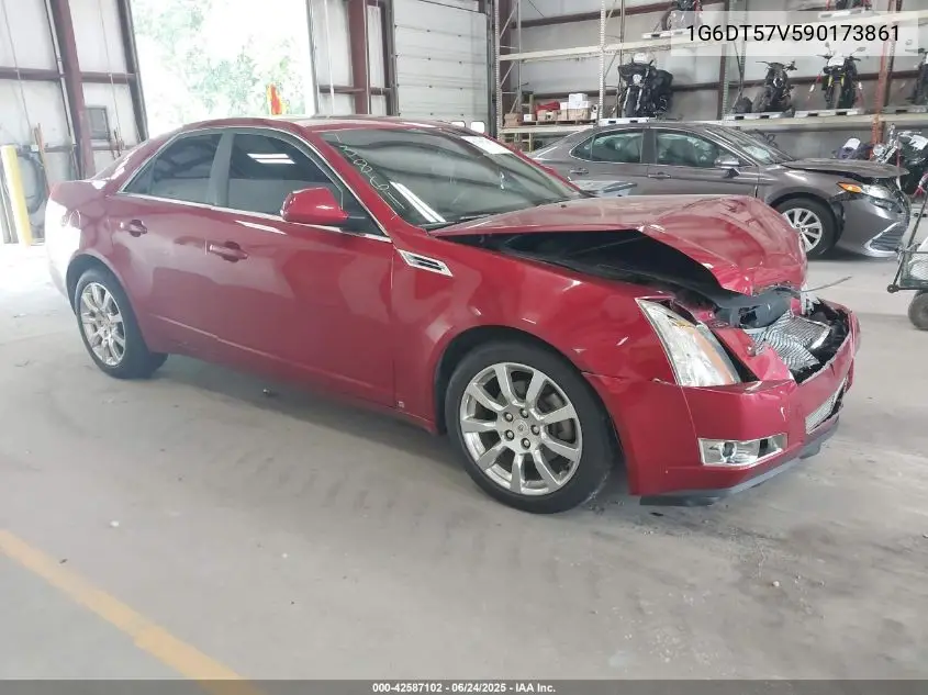 2009 Cadillac Cts Standard VIN: 1G6DT57V590173861 Lot: 42587102