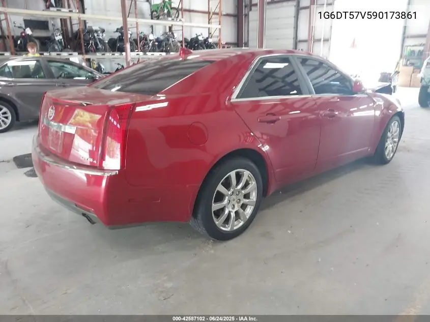 2009 Cadillac Cts Standard VIN: 1G6DT57V590173861 Lot: 42587102