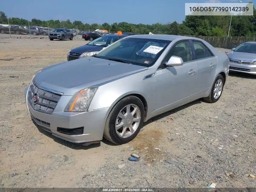 2009 Cadillac Cts Standard VIN: 1G6DG577990142389 Lot: 42823931