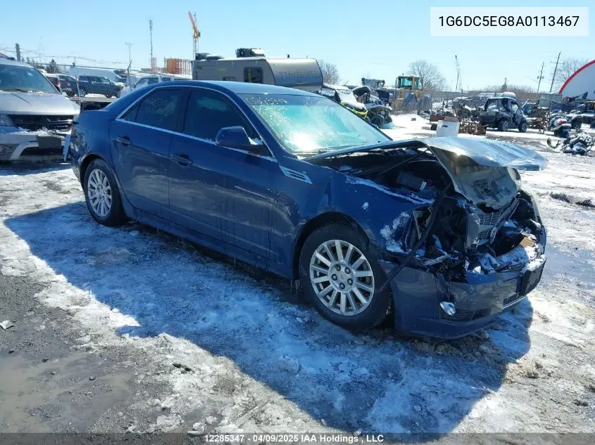 2010 Cadillac Cts 3.6L Base VIN: 1G6DC5EG8A0113467 Lot: 12285347