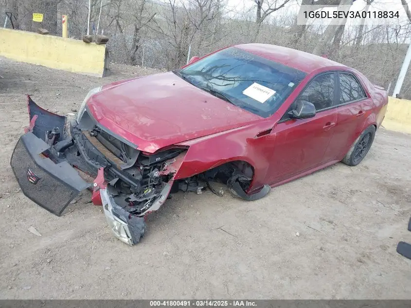 2010 Cadillac Cts Standard VIN: 1G6DL5EV3A0118834 Lot: 41800491