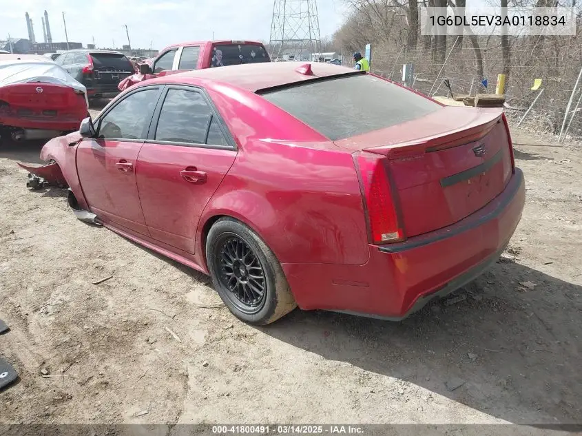 2010 Cadillac Cts Standard VIN: 1G6DL5EV3A0118834 Lot: 41800491