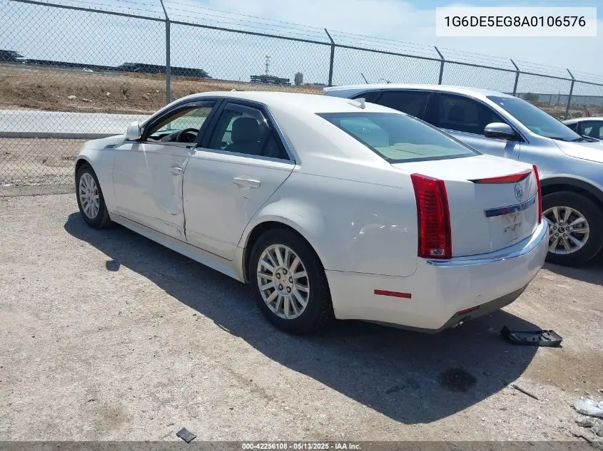 2010 Cadillac Cts Luxury VIN: 1G6DE5EG8A0106576 Lot: 42256108