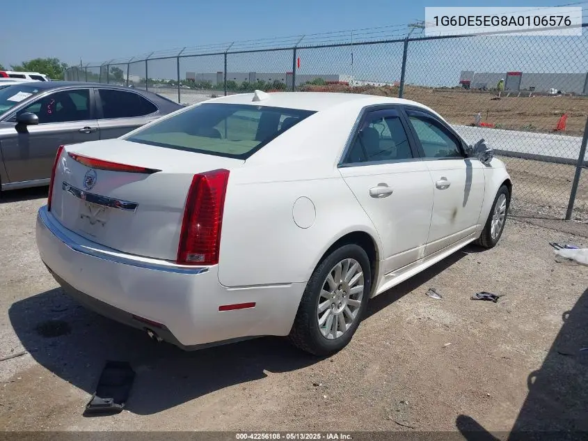 2010 Cadillac Cts Luxury VIN: 1G6DE5EG8A0106576 Lot: 42256108