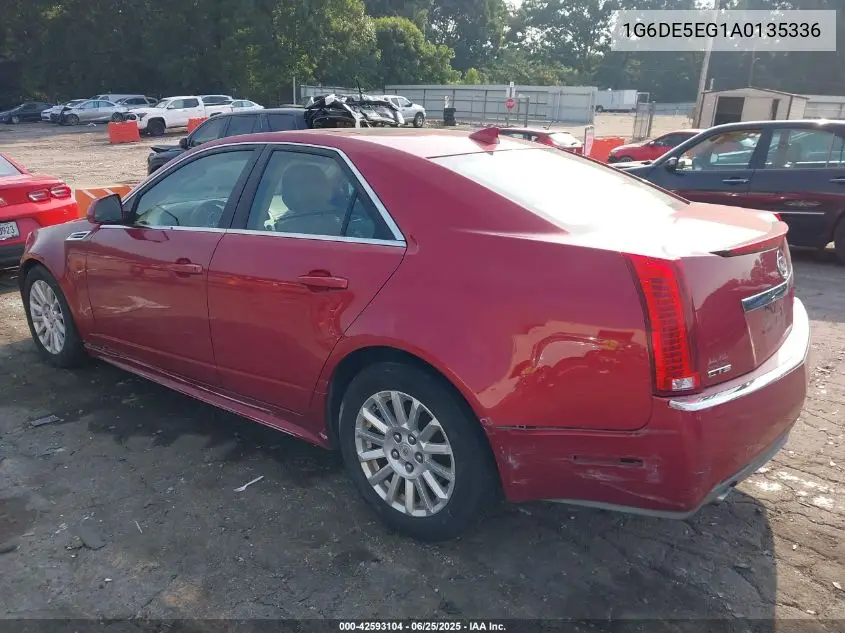 2010 Cadillac Cts Luxury VIN: 1G6DE5EG1A0135336 Lot: 42593104