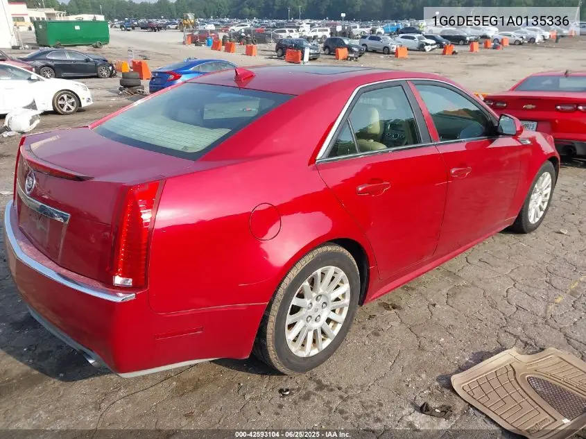 2010 Cadillac Cts Luxury VIN: 1G6DE5EG1A0135336 Lot: 42593104