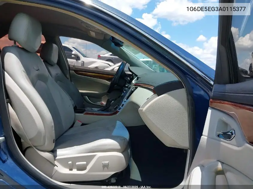 2010 Cadillac Cts Luxury VIN: 1G6DE5EG3A0115377 Lot: 42608919