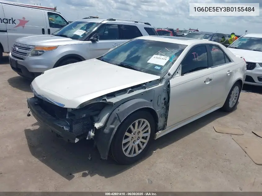 2011 Cadillac Cts Luxury VIN: 1G6DE5EY3B0155484 Lot: 42601418