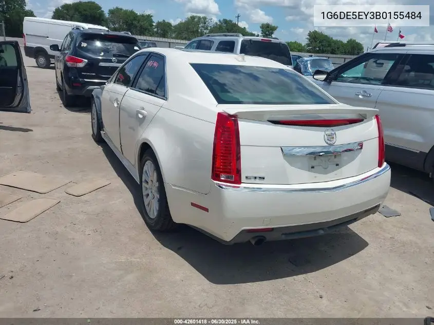 2011 Cadillac Cts Luxury VIN: 1G6DE5EY3B0155484 Lot: 42601418