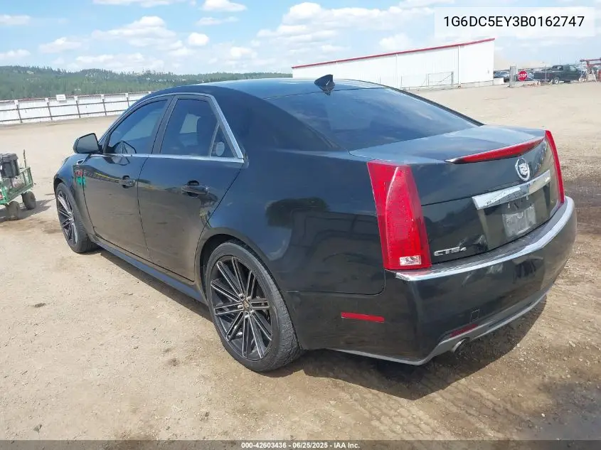 2011 Cadillac Cts Standard VIN: 1G6DC5EY3B0162747 Lot: 42603436