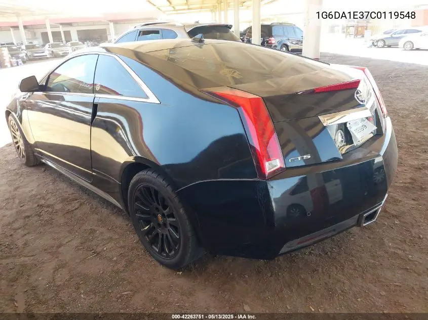 2012 Cadillac Cts Standard VIN: 1G6DA1E37C0119548 Lot: 42263751