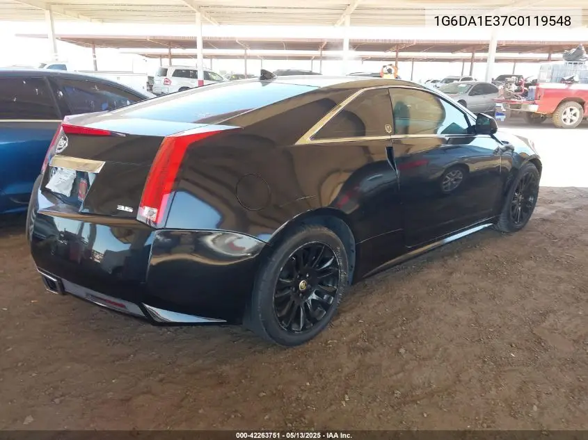 2012 Cadillac Cts Standard VIN: 1G6DA1E37C0119548 Lot: 42263751
