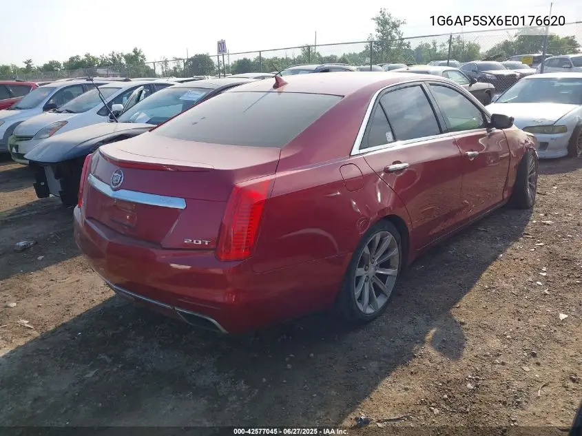 2014 Cadillac Cts Standard VIN: 1G6AP5SX6E0176620 Lot: 42577045