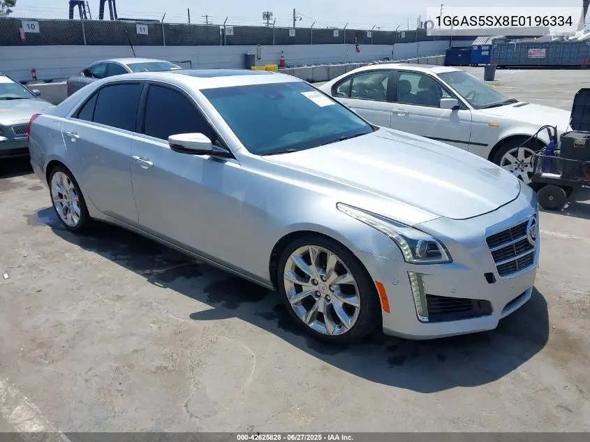2014 Cadillac Cts Performance VIN: 1G6AS5SX8E0196334 Lot: 42625828