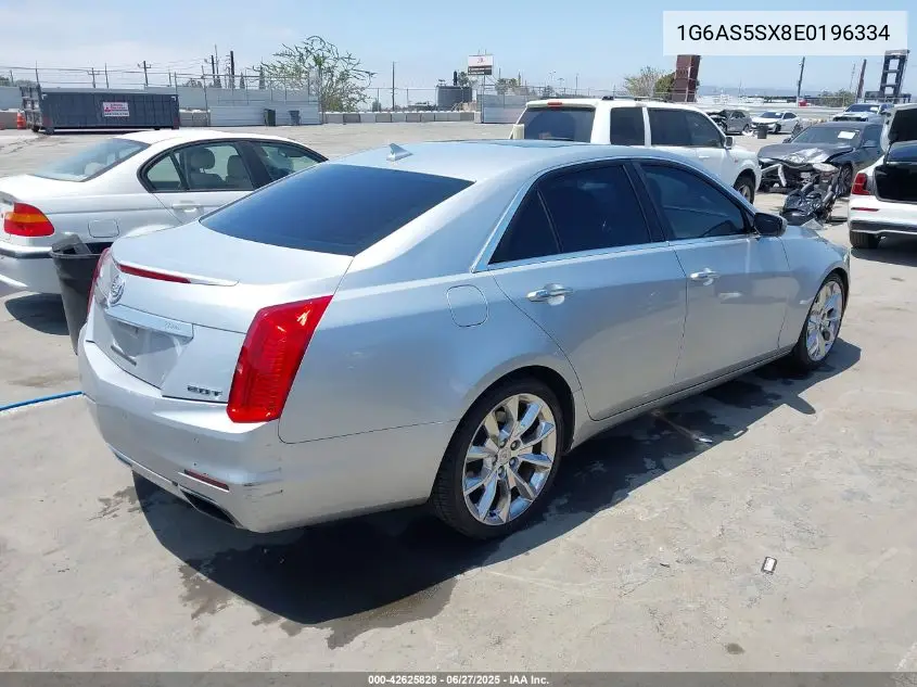 2014 Cadillac Cts Performance VIN: 1G6AS5SX8E0196334 Lot: 42625828