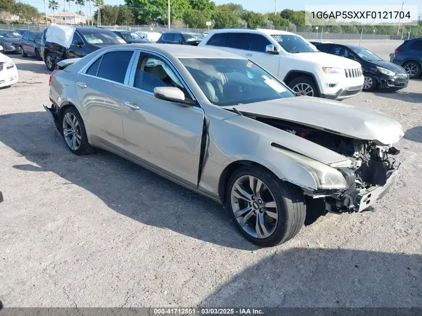 2015 Cadillac Cts Standard VIN: 1G6AP5SXXF0121704 Lot: 41712551