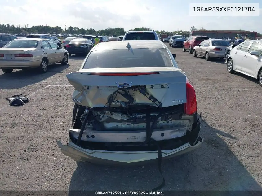 2015 Cadillac Cts Standard VIN: 1G6AP5SXXF0121704 Lot: 41712551