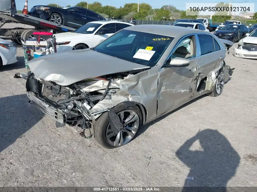 2015 Cadillac Cts Standard VIN: 1G6AP5SXXF0121704 Lot: 41712551