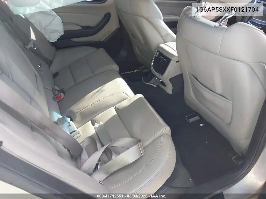 2015 Cadillac Cts Standard VIN: 1G6AP5SXXF0121704 Lot: 41712551