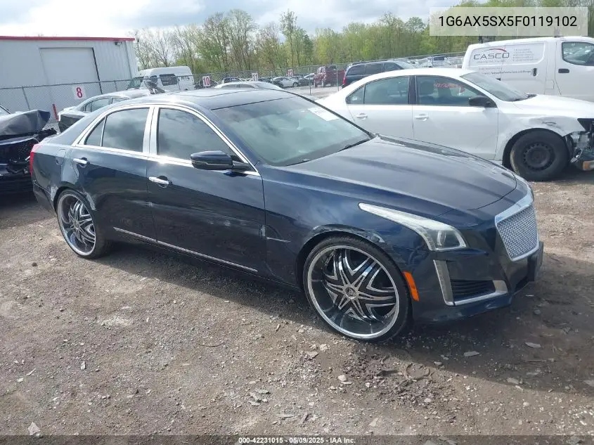 2015 Cadillac Cts Luxury VIN: 1G6AX5SX5F0119102 Lot: 42231015