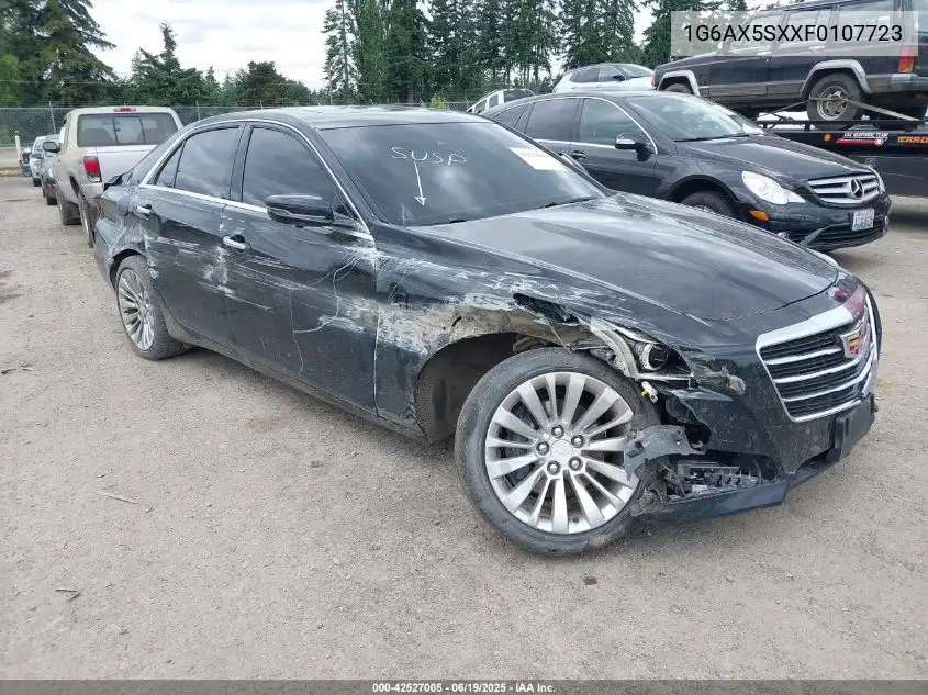 2015 Cadillac Cts Luxury VIN: 1G6AX5SXXF0107723 Lot: 42527005