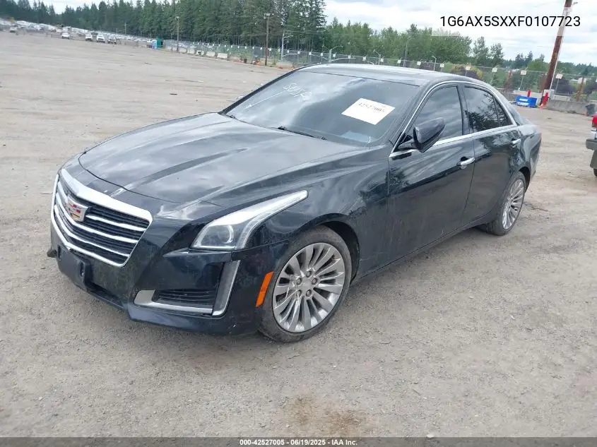 2015 Cadillac Cts Luxury VIN: 1G6AX5SXXF0107723 Lot: 42527005