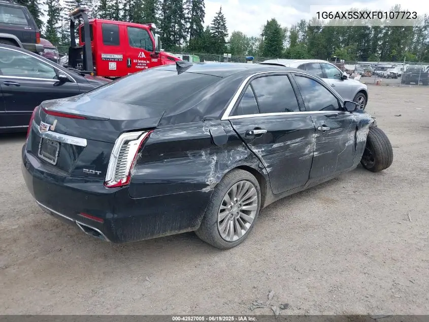 2015 Cadillac Cts Luxury VIN: 1G6AX5SXXF0107723 Lot: 42527005
