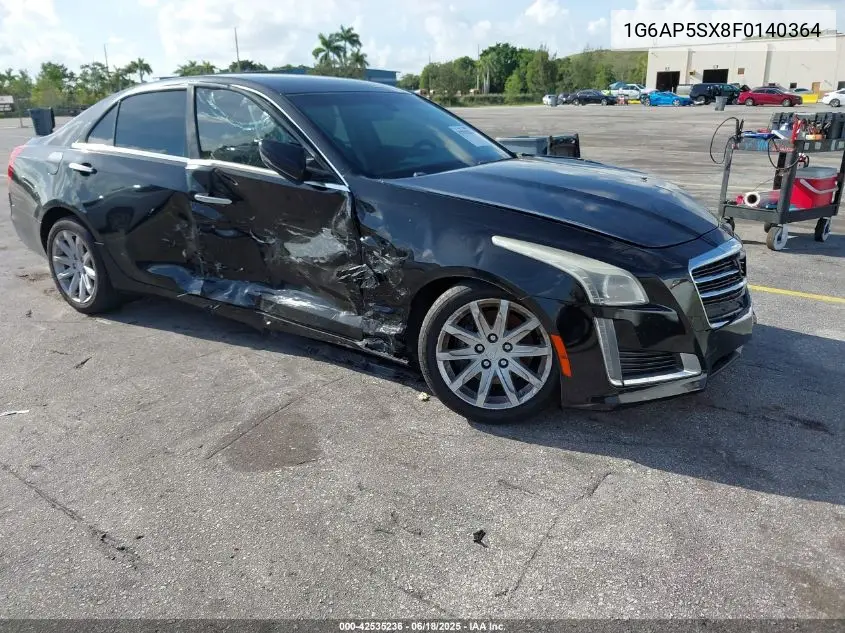 2015 Cadillac Cts Standard VIN: 1G6AP5SX8F0140364 Lot: 42535236
