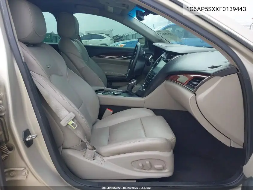 2015 Cadillac Cts Standard VIN: 1G6AP5SXXF0139443 Lot: 42565022