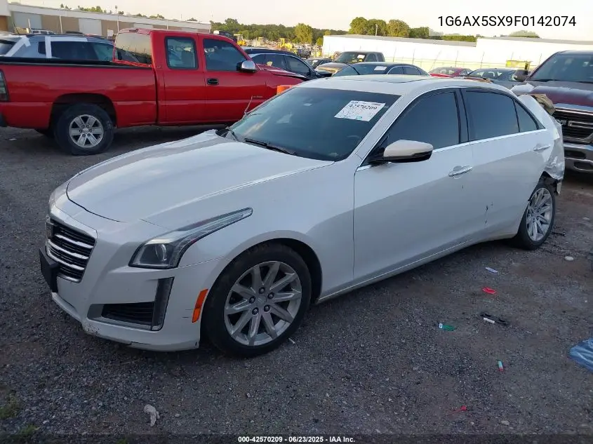 2015 Cadillac Cts Luxury VIN: 1G6AX5SX9F0142074 Lot: 42570209