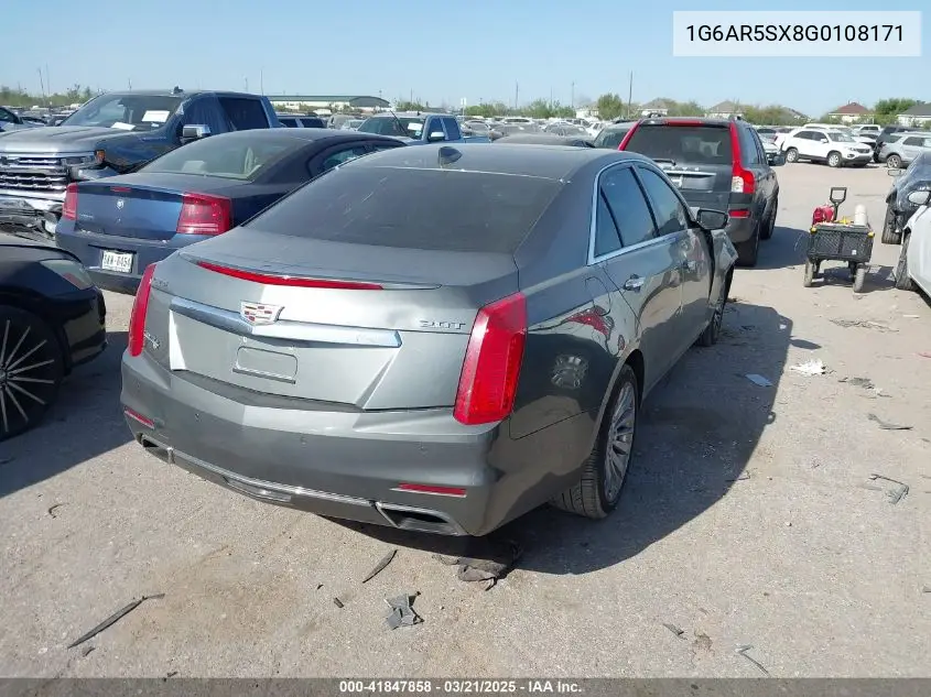 2016 Cadillac Cts Luxury Collection VIN: 1G6AR5SX8G0108171 Lot: 41847858