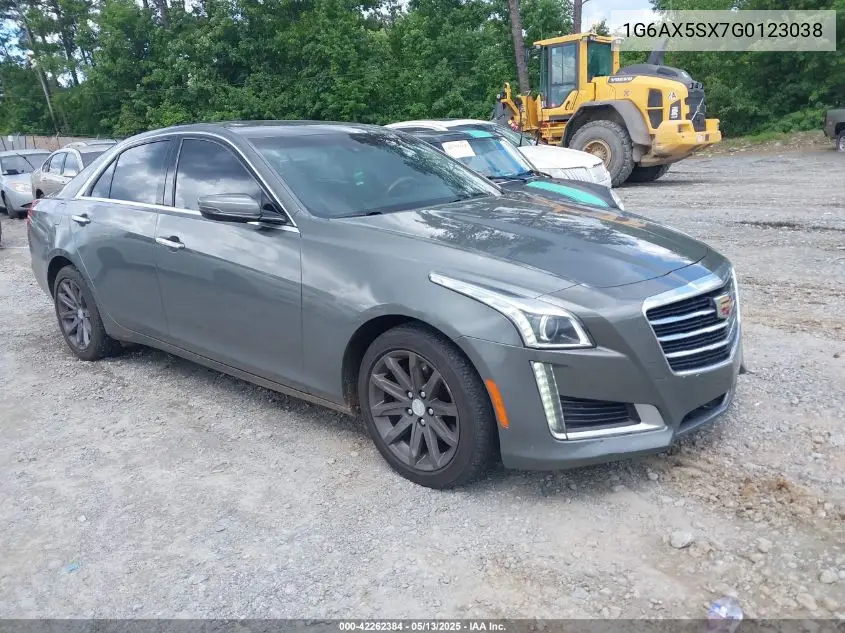 2016 Cadillac Cts Luxury Collection VIN: 1G6AX5SX7G0123038 Lot: 42262384