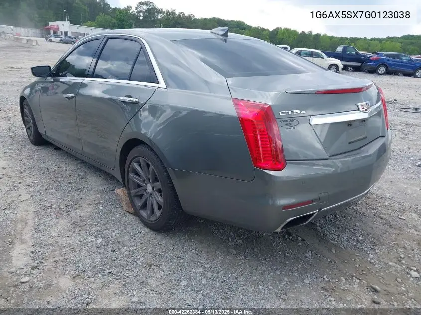 2016 Cadillac Cts Luxury Collection VIN: 1G6AX5SX7G0123038 Lot: 42262384